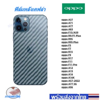 ฟิล์มกันรอยหลัง เคฟล่าoppo A96 A77 5G A57 5G A37 A71 A77 A83 R9S R9S Plus F5 F7 R15 F9 R17 F11 F11 Pro A12 A15 A16 A16K