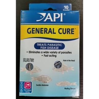 [Shop Malaysia] API General Cure for Aquarium Fish Medicine [10 Packet] m1GL