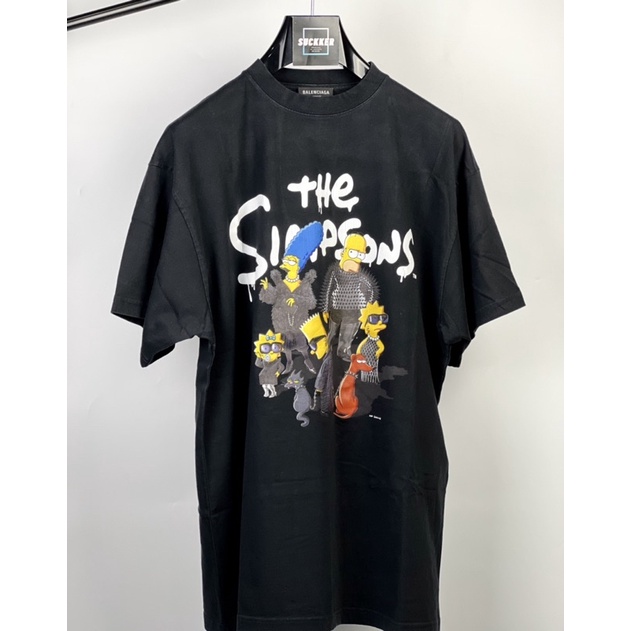 เสื้อยืดแขนสั้น Balenciaga Simpson สีดำ (แนะนำสอบถามไซร์คงเหลือก่อนกดซื้อนะคะ)