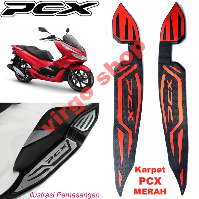 LOKAL PCX 150 PCX 160 2018-2024 ท้องถิ่นพรมรถจักรยานยนต์ยางขอบพรม PCX Footrest