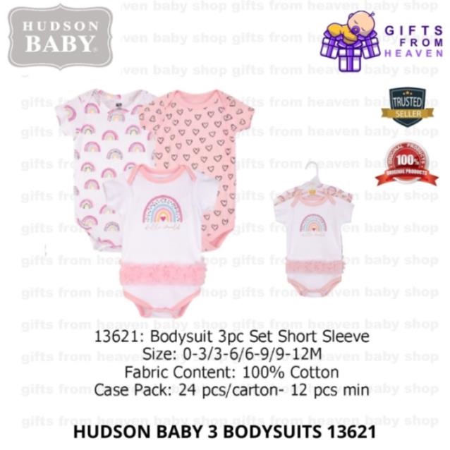 HUDSON BABY 3 BODYSUITS 13621