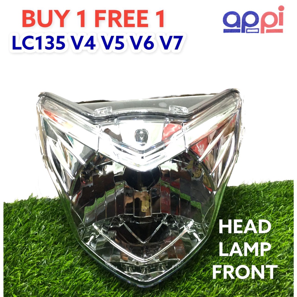 APPI Yamaha 100% LC135 V4 V5 V6 V7 ด้านหน้าโคมไฟ/DEPAN LAMPU CLEAR APPI ยี่ห้อไม่มีหนู Yet 0 ขาย
