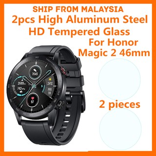 Honor Magic Watch 2 46 มม. [ 2 ชิ้น ] ฟิล์มกระจกนิรภัยกันรอยหน้าจอ HD เหล็กอลูมิเนียม