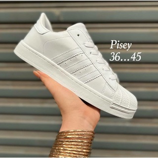 รองเท้าผ้าใบ adidas superstar มีสินค้าพร้อมส่งนิ่มใส่สบายสำหรับผู้หญิงและผู้ชาย