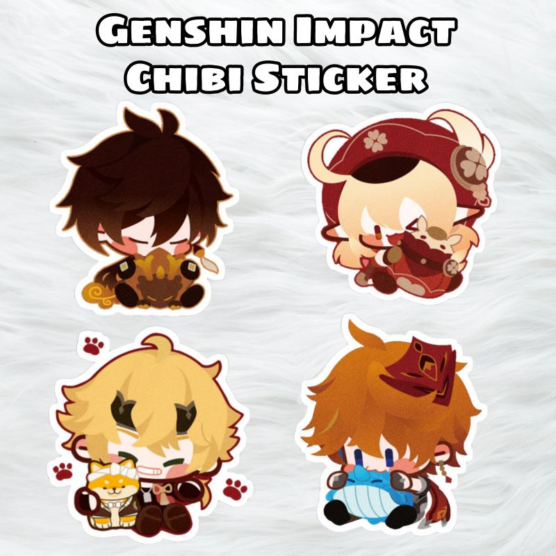 สติ๊กเกอร์ Genshin Impact Chibi
