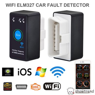 เครื่องสแกนเนอร์รถยนต์ ELM 327 OBDII OBD 2 WiFi แบบไร้สาย