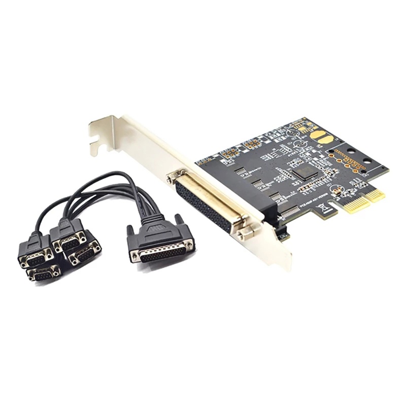 3C 4-Port RS232 PCI Express Serial Card PCIE To DB9 9Pin RS232 การ์ดขยาย