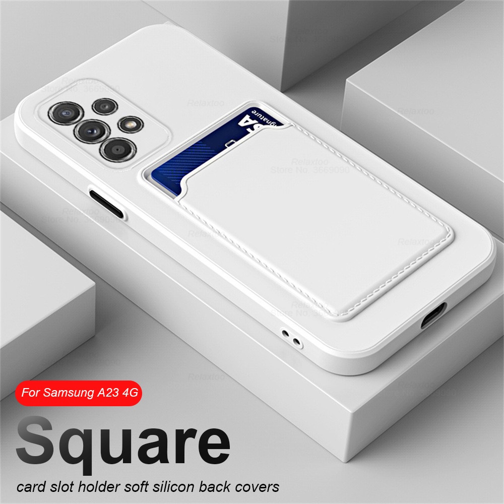 สําหรับ Samsung Galaxy A16 A15 A25 A23 16 SamsungA16 4G 5G แฟชั่นซิลิโคนเหลวเคสโทรศัพท์กันกระแทกป้องกันกล้องคู่ฝาครอบปลอกอ่อนพร้อมช่องใส่การ์ด