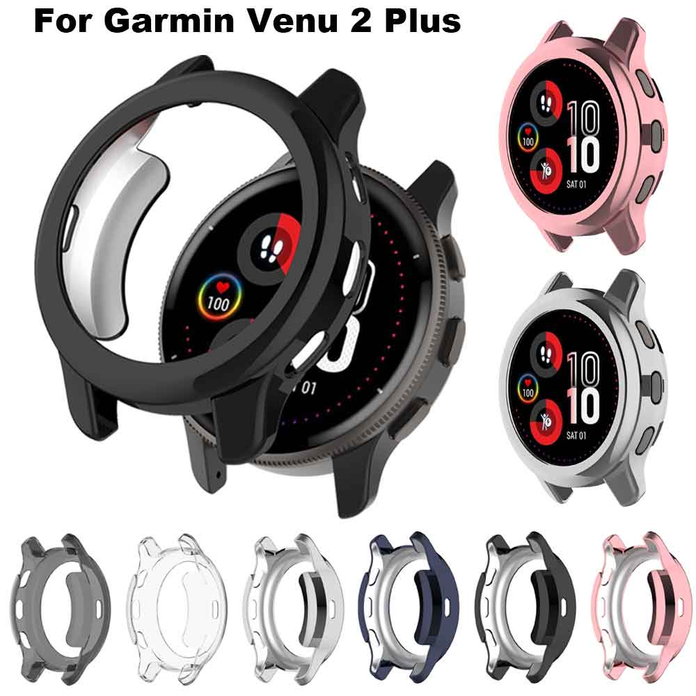 เคสป้องกัน สําหรับ Garmin Venu 2 Plus Smart Watch ชุบ TPU เคสเปลี่ยน กรอบ