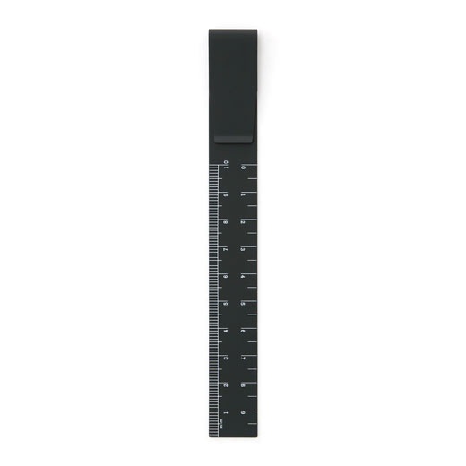 HIGHTIDE Clip Ruler Black (HFK029-BK) / คลิปไม้บรรทัดอะลูมิเนียม สีดำ
