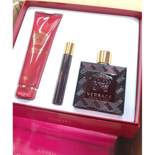 Versace Eros Flame EDP Gift Set 3Items (In Box)