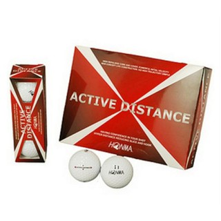 (กล่องไม่สวย)  honma golf active distance (12pcs) ลูกกอล์ฟสีขาว