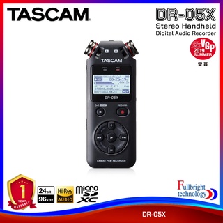 Tascam DR-05X Stereo Handheld Digital Audio Recorder and USB Audio Interface เครื่องบันทึกเสียงดิจิตอล รับประกันศูนย์ไทย 1 ปี