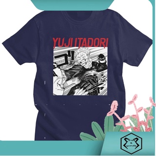 เสื้อยืดแขนสั้น คอกลม ผ้าฝ้าย 100% พิมพ์ลายมังงะ Jujutsu Kaisen Yuji Itadori Sukuna สไตล์ญี่ปุ่น สําหรับผู้ชาย