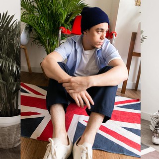 Ht.002 หมวกไหมพรม Cuff Beanie สีกรมเข้ม