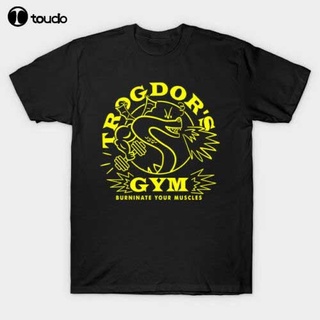 [S-5XL] เสื้อยืด พิมพ์ลายมังกร Trogdors Gym Homestar สีดํา สไตล์คลาสสิก สําหรับผู้ชาย