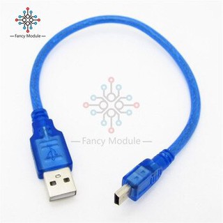 Cable USB2 A Mail TO B Mini 5pin (30CM) สายสีฟ้า