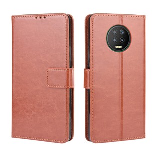 เคสสำ Infinix Note 7 Case Leather Flip Back Cover Infinix Note 7 Note7 เคสฝาพับ มือถือแล