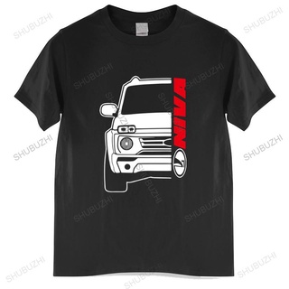 T-Shirtเสื้อยืด พิมพ์ลาย Lada Niva Bronto Car สีดํา สไตล์คลาสสิก สําหรับผู้ชาย NKpecm67PEifbf86 S-5XL