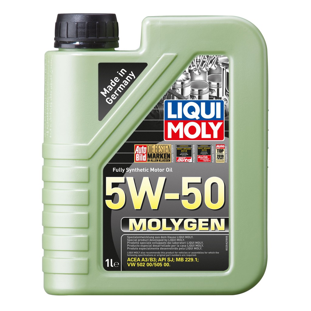 LIQUI MOLY โมลิเจนสังเคราะห์เต็มรูปแบบ 5W-50 2542 (1L)
