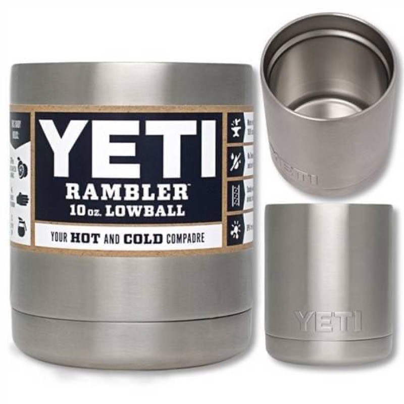 Rumbler 10oz lowball Yeti แก้วสแตนเลสเก็บความเย็น/ความร้อน