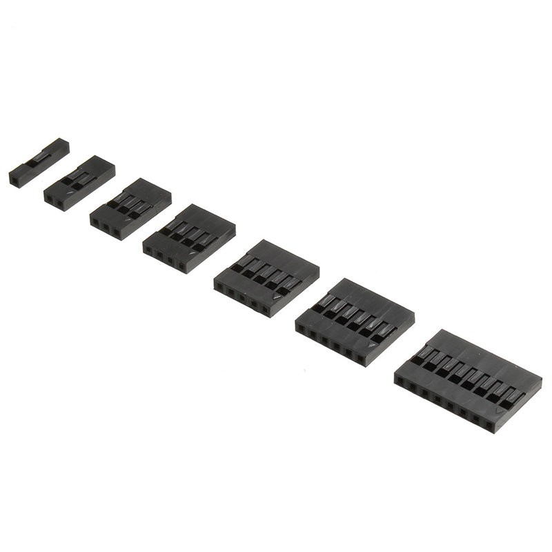Dupont Steckverbinder Set – 100 Stück, 2,54 Mm Pin Header, 1x1P Bis 1x10P