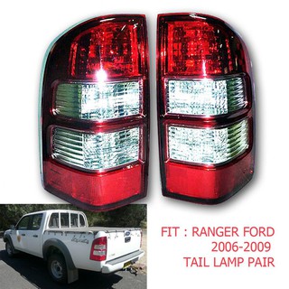 ไฟท้าย ford ranger ฟอร์ด เรนเจอร์ ปี 2006 - 2011 ไม่รวมชุดหลอดไฟ ปลั๊กตรงรุ่น