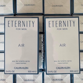 CK Eternity Air For Men 100ml. (EDT) กล่องซีล แท้100% ทักแชทเช็คสต็อกก่อนสั่งนะคะ