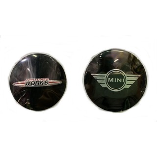 MINI COPPER WORKS LOGO Wheel โลโก้ ดุมล้อ กาว ล้อ ฝา มินิ car 5 CM 5.6 CM 1ชิ้น