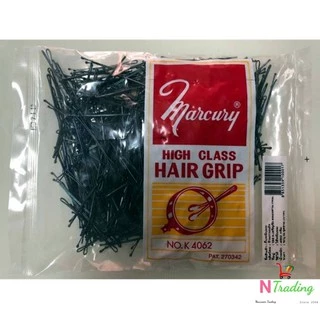 กิ๊บ กิ๊ฟ กิ๊บดำ แบบเรียบ 450 กรัม / Marcury High Class Hair Grip Net 450 g.