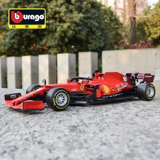 Bburago โมเดลรถแข่ง 1:18 Ferrari 2021 Sf21 #16 #55 2020 Sf1000 #5 F1 ของเล่นสําหรับเด็ก