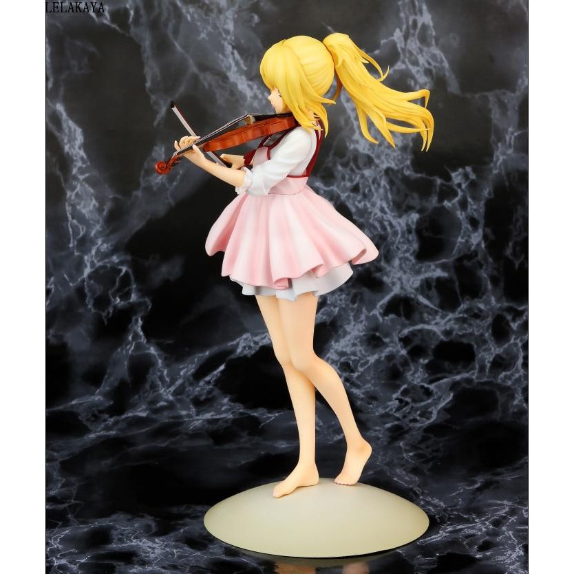 Japanese Anime Your Lie In April Kaori Miyazono Violin Uniform Ver Q Six Pvc Action Figure