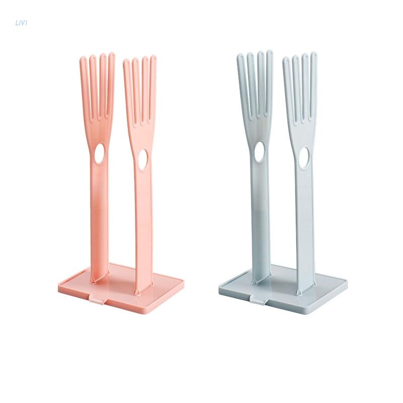 Portable Glove Drying Rack Removable Desktop Drainage Storage Rack