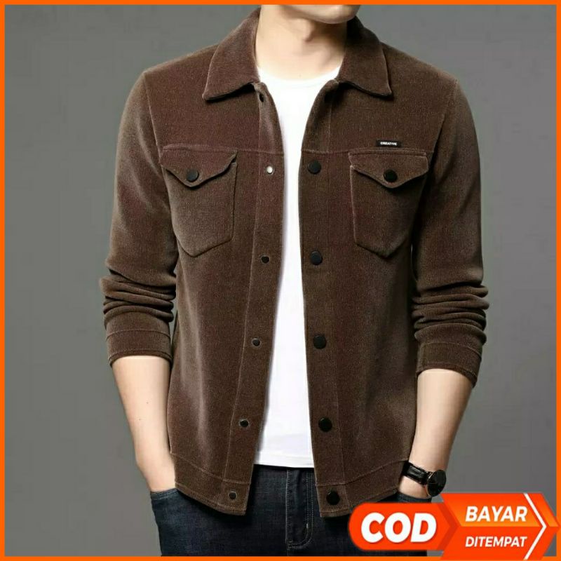 TRUCKER JACKET SHACKET JACKET PLEECE / เสื้อแจ็คเก็ตผู้ชาย