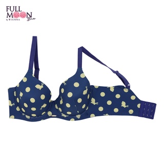 WIENNA FULL MOON BRA NB41449 บรารู้ใจสาว บราไซซ์ใหญ่ บราคัพใหญ่ ลายพิมพ์กระต่าย สีน้ำเงิน สีเทา