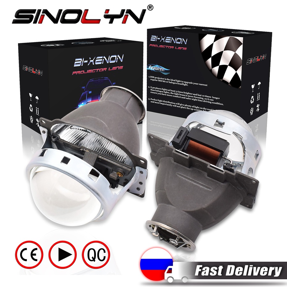 Sinolyn 3.0 Inch H7 D2S D2H Bi Xenon Projector Lenses For Headlights Koito Q5 H7 Headlamp Car Light 