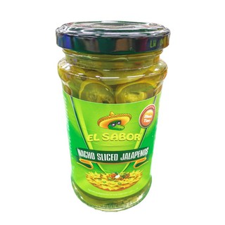 El Sabor Nacho Sliced Jalapenos 225g. ( พริกดองในน้ำเกลือ )