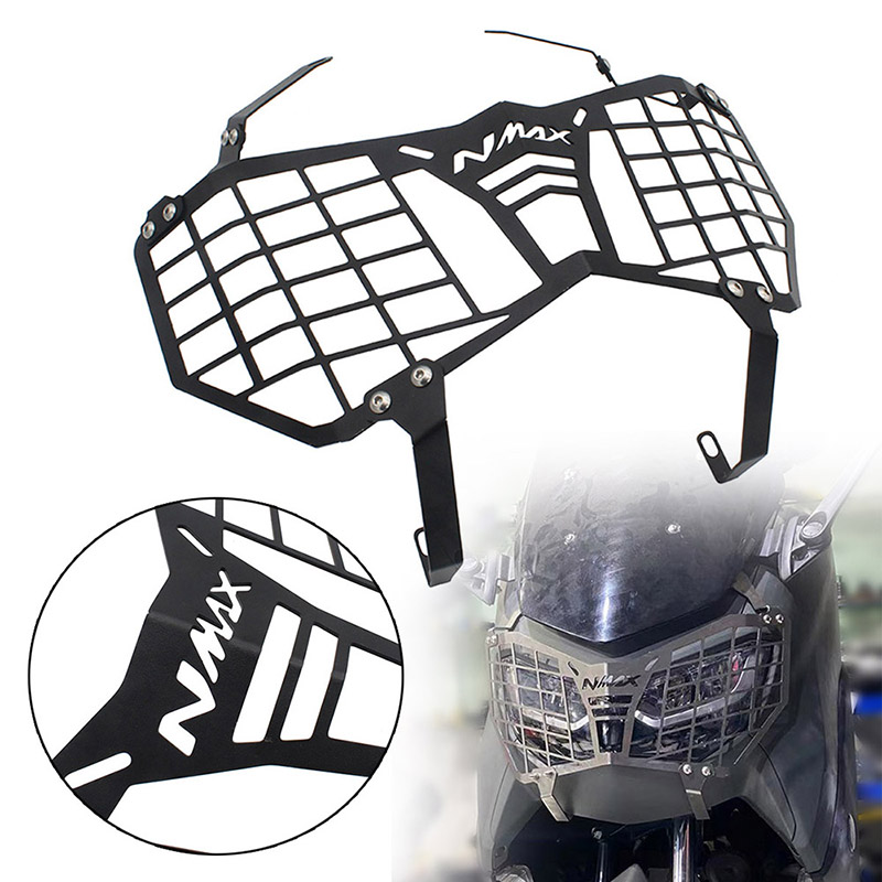 SEMSPEED สําหรับ Yamaha NMAX 155 150 125 V2 V3 2020-2024 2025 ไฟหน้ารถจักรยานยนต์ Grille Shield Protector Guard Cover