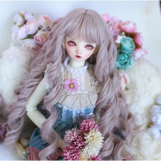 【BJD Wig】วิกผมตุ๊กตา BJD 1/3 &amp; 1/4&amp;1/6 สามขนาด และสีจากอัญมณีของผมตุ๊กตา