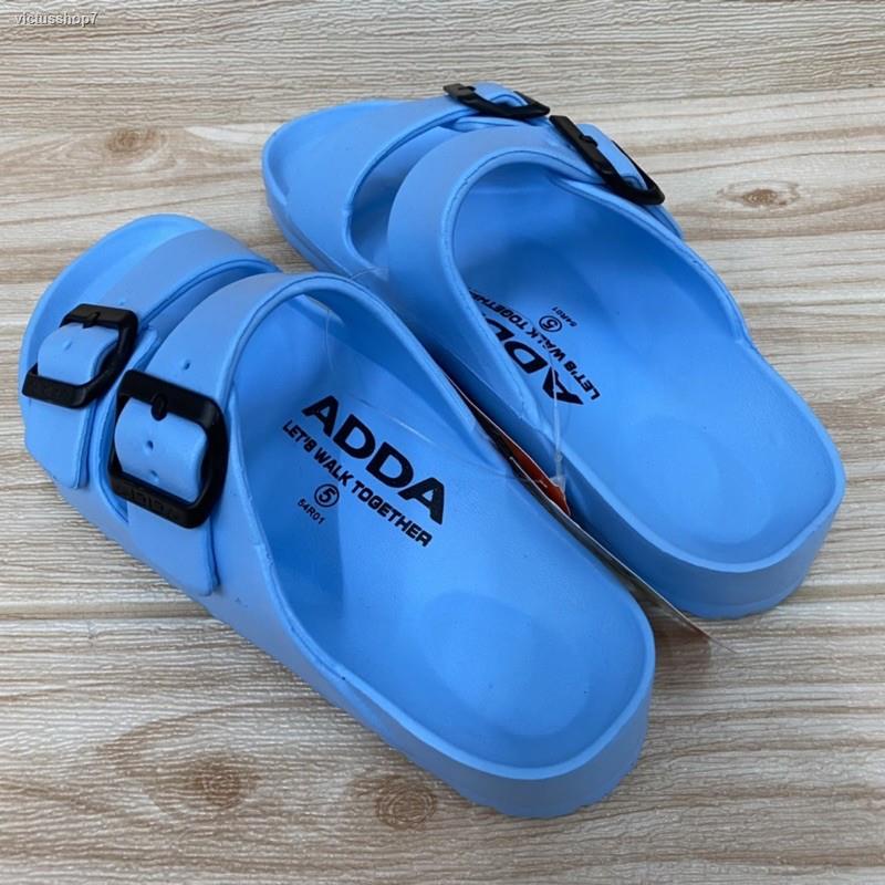 จัดส่งเฉพาะจุด จัดส่งในกรุงเทพฯADDA 54R01 รองเท้าแตะสวม 2ตอน (4-10) สี ...