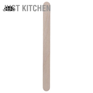 [คลังสินค้าใส] Just Kitchen 400Pcs Ice Cream Sticks Natural Wood Craft DIY Bar Stick Supplies