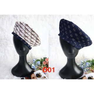 หมวกแฟชั่นใส่ได้ 2 ด้าน Beret Hat Vintage Handcraft D01