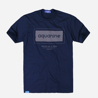 เสื้อยืด AQUANINE  tshirt  เสื้อยืดผู้ชาย รุ่น IMAGINATION เสื้อยืดสีกรม ลิขสิทธิ์แท้