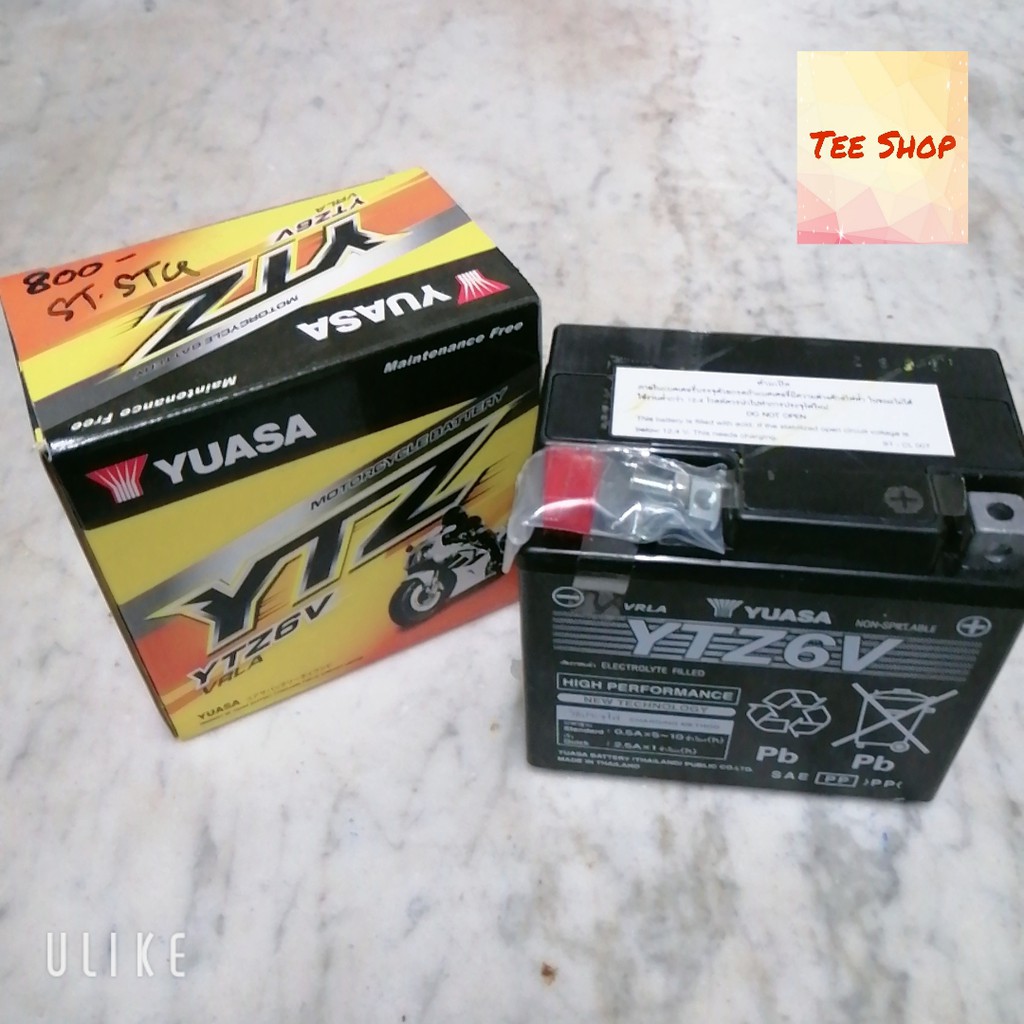 แบตเตอรี่ ยัวซ่า YTZ6V (YUASA BATTERY YTZ6V) ของแท้100%