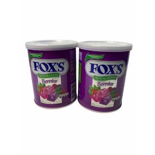 FOX’S CRYSTAL CLEAR BERRIES สีม่วง 180g สินค้านำเข้าจาก INDONESIA 1SETCOMBO/จำนวน 2 กระป๋อง/บรรจุ 180g ราคาพิเศษพร้อมส่ง