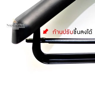 ไม้แขวนเสื้อสูท งานพรีเมี่ยม,ขึ้นห้าง,เกรดA(สีดำ-มีก้าน) ยาว 40 ซ.ม. สำหรับแขวนชุดสูท และชุดอื่นๆ Premium