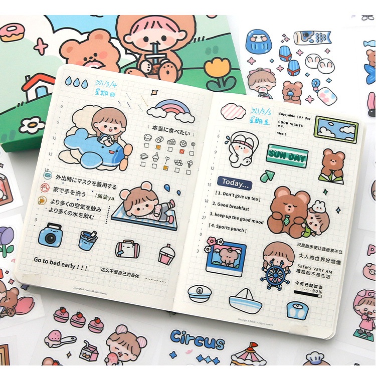 สติ๊กเกอร์น่ารัก (20แผ่น)สติ๊กเกอร์สําหรับติดตกแต่งโทรศัพท์ไอแพดมือถือ DIY Sticker สติ๊กเกอร์และงานฝีมือ บัญชีมือ ราคา ถูกที่สุด ดีลบีเคเค แกลเลอรีภาพที่ 6