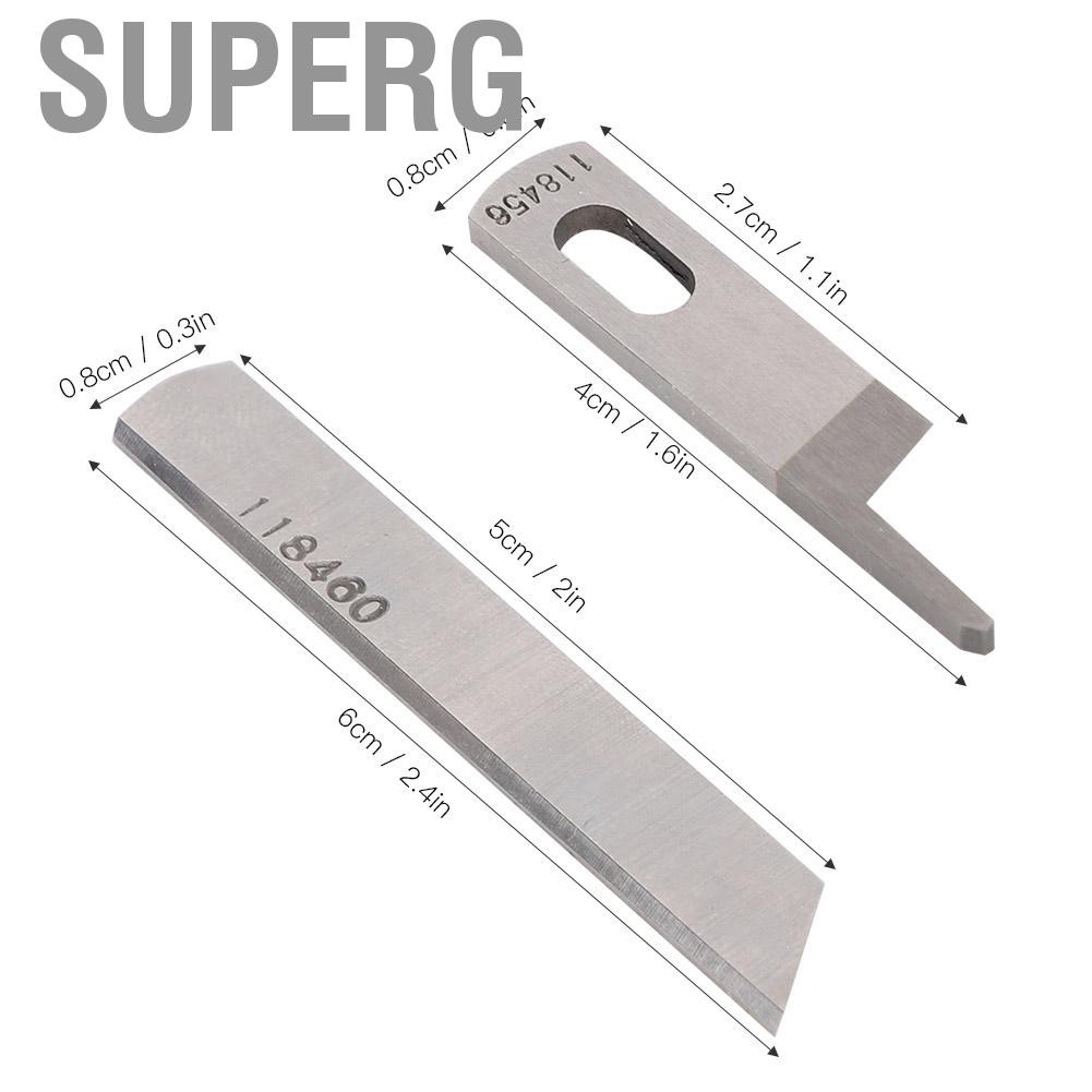 ใบมีดบนและล่าง Superg KR23 KR35 ลูกศรเงิน 747 737 เครื่อง Overlock สามหรือสี่ด้ายเย็บผ้าทั่วไปและใบม