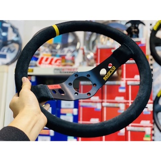 พวงมาลัย SPARCO ITALY แท้ รุ่นพิเศษ 2 ก้าน แท้ อิตาลี่ ขนาด 350 มม พวงแท้ ก้านยก STEERING WHEEL พวงแต่ง พวงซิ่ง รถ RALLY