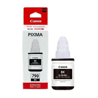 CANON GI-790 BK​ สีดำ/เหลือง/ฟ้า/แดง/ มีกล่อง  ​หมึกเติมสำหรับปริ้นเตอร์แคนอน​ ของแท้